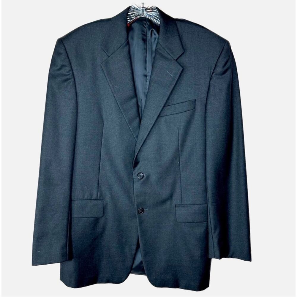Hickey Freeman Loro Piana & Co. Super 130s Tasmanian Wool Jacket - DARK GRAY